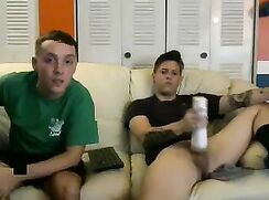 Sensual_stiffy and neighbor jerk off together