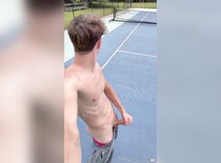 Sven cums in basket court