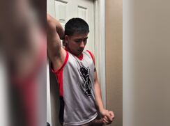 Sneaking off to the closet to jerk off