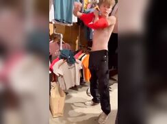 Blondie loses his pants