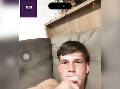 Baited hot horny boy cums