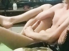 boy fingers himself and cums on call