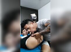 Fingering and blowjob