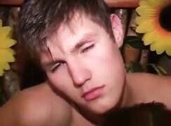Russian boys under the shower