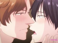 Dominant boy pounds lover in doggy & showers his open tight ass ⋄ Gay Anime
