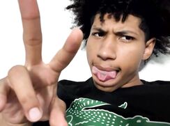 Young Guy Stroking His Hairy Black Dong Gay Porn
