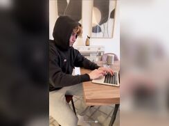 cute blonde valen hot cumming jerks off