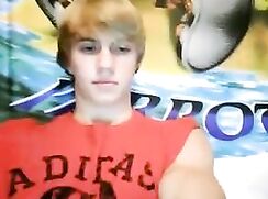 Blond Twunk Jerks His Cut Cock
