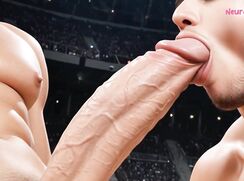 Muscular gladiator owns hot ass with anal pounding in colosseum