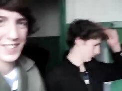Vintage amateur webcam: Lovely French boys