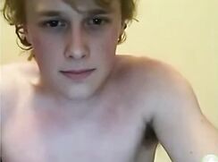 Vintage Blond Lads cums and then licks it up Webcam - AI Enhanced