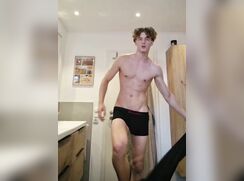 18yo cute blonde hungarian strips