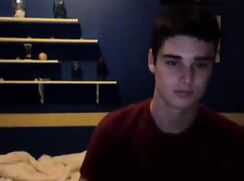 Uncut Twink Jerks Off & Eats Cum