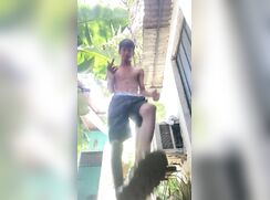 Latin Twink foot fetish solo