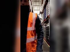 cute str8 blonde baiting at work