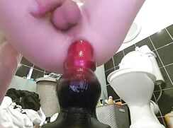 Boy using Monster Toys on fucked asshole