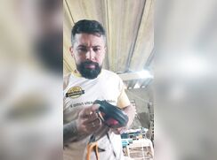 Macho hétero quente faz live no trabalho Parte 2 Straight worker Cam