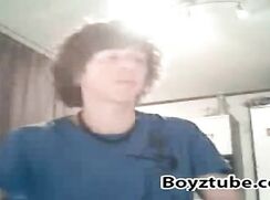 Shaved Cock Shaggy Haired Twink Wank