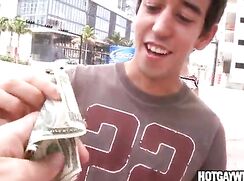 Cute twink gets paid to have sex