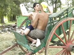 young fuckers in the cart