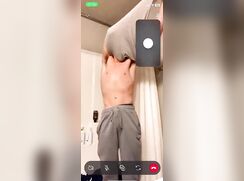 cute curly dude before shower hot chat bate