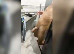 Latino Straight boys take shower but 1 got hard then all Make Fun and Crazy