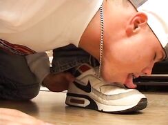 Security fucks boys - Hot german foursome in white socks