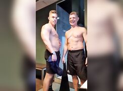 Jock & Real Dad Uncut Shaved Cocks In Locker Room