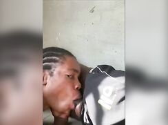 black twink getting sucked by the roommate