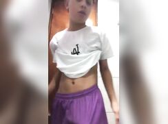 Cute Latino teen shows twink gay porn
