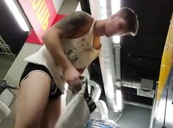 Spycam In Locker Room Catches Twink Changing Nude