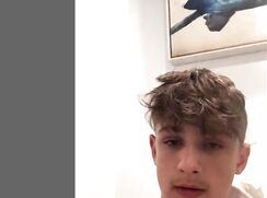 Grabs his shaft and cums at last video bookmark - MyVidster