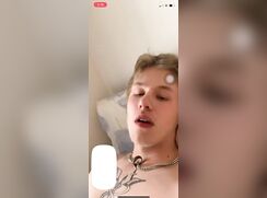 Cute Blond Jerks Off & Cums 200