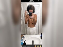 Twink moans jerking dick