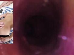 Internal camera inside the ass getting fucked