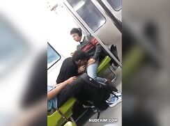 Twinks Jerk Off on the Metro