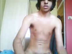 Vintage amateur webcam: Dark haired boy