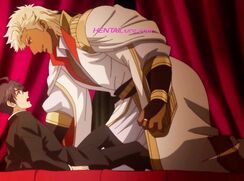 Fiery prince claims bride with soft yaoi kisses & deep loving animation sex