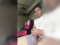Big cock in the back of the bus