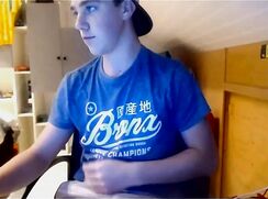 Vintage Dark Hair College Uncut Dorm-room wanks off on webcam - AI Enhanced