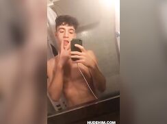 Muscular Italian Guy Socks Off