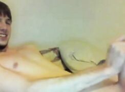 blowing my load on webcam