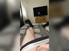 Ginger lad jerks and cums