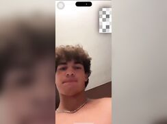 Teen jerking off and exposed on FaceTime