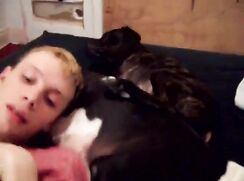 Hung Smoking Blond Jacks Off And Filmed By Boyfriend