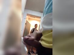 Urinal Wanker Tempts Teen To Join Him