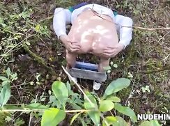 18yo Guy Cums Outside