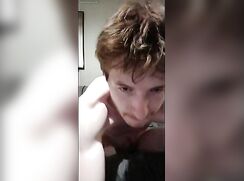 twink jerking off in dorm