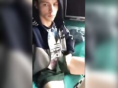 wanking and cumming at home