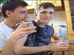 Russians having sex in the kitchen